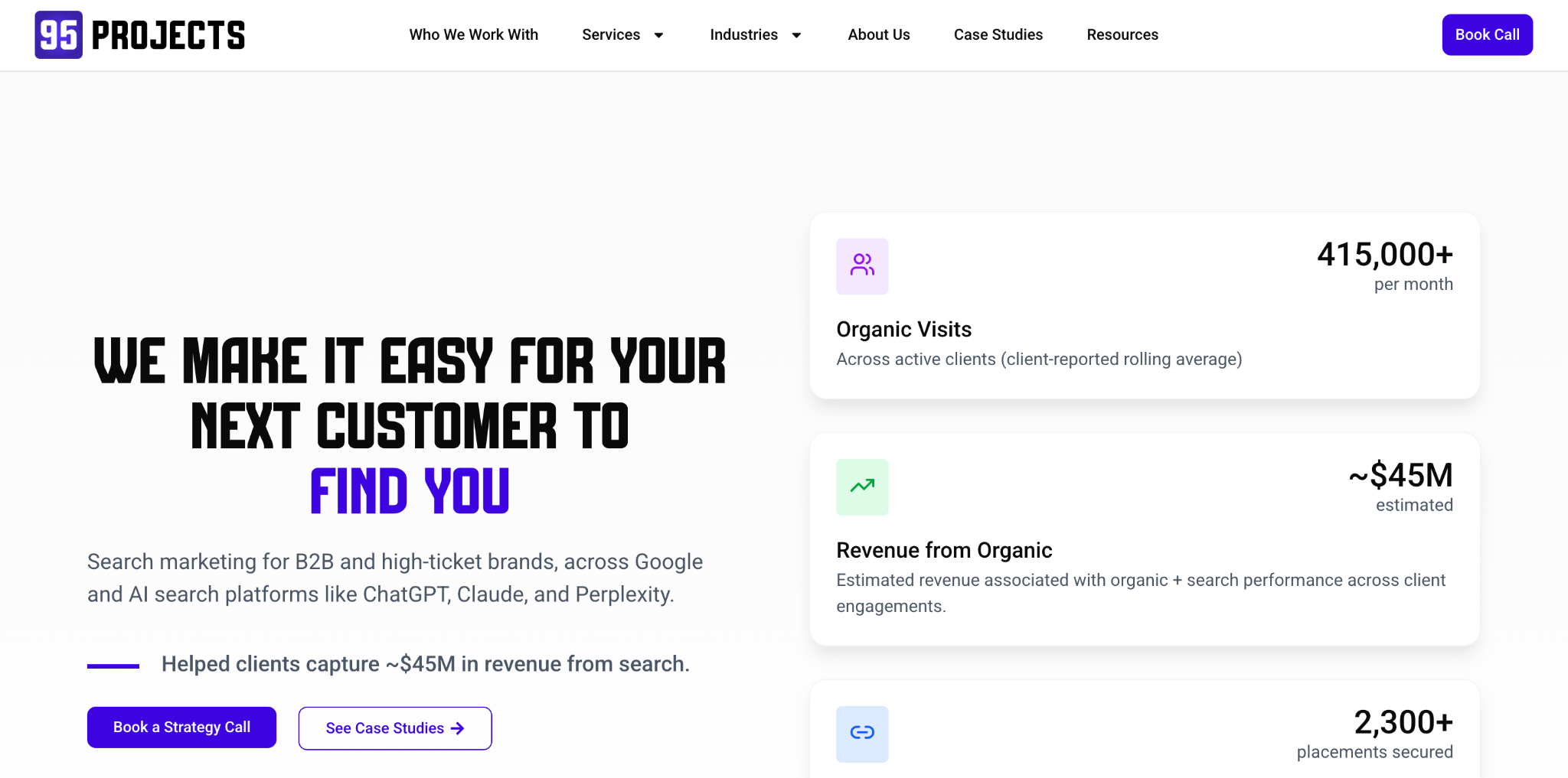 95 Projects - Best e-Learning SEO Agencies