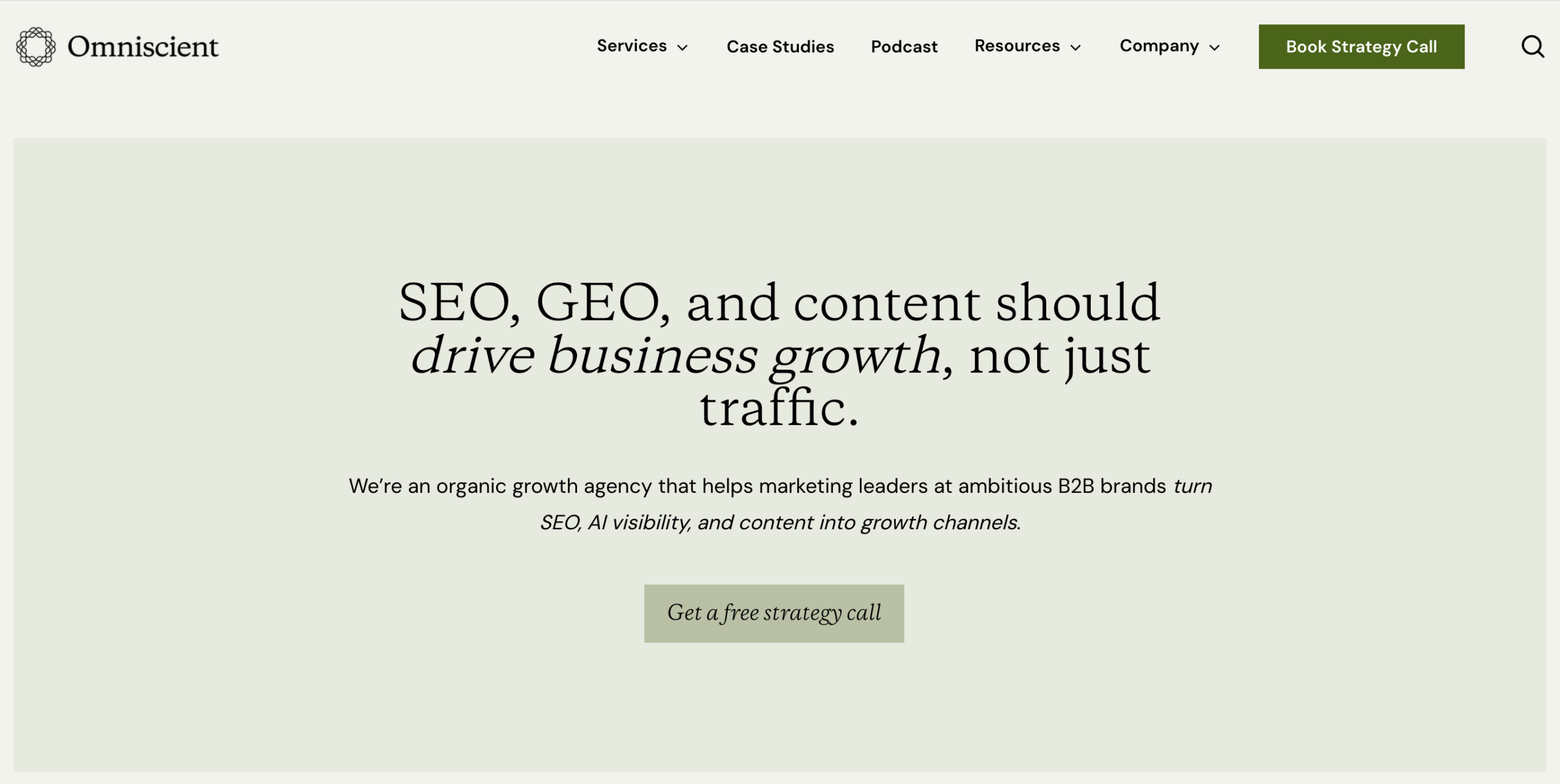 Omniscient Digital - search engine optimization agency for startups