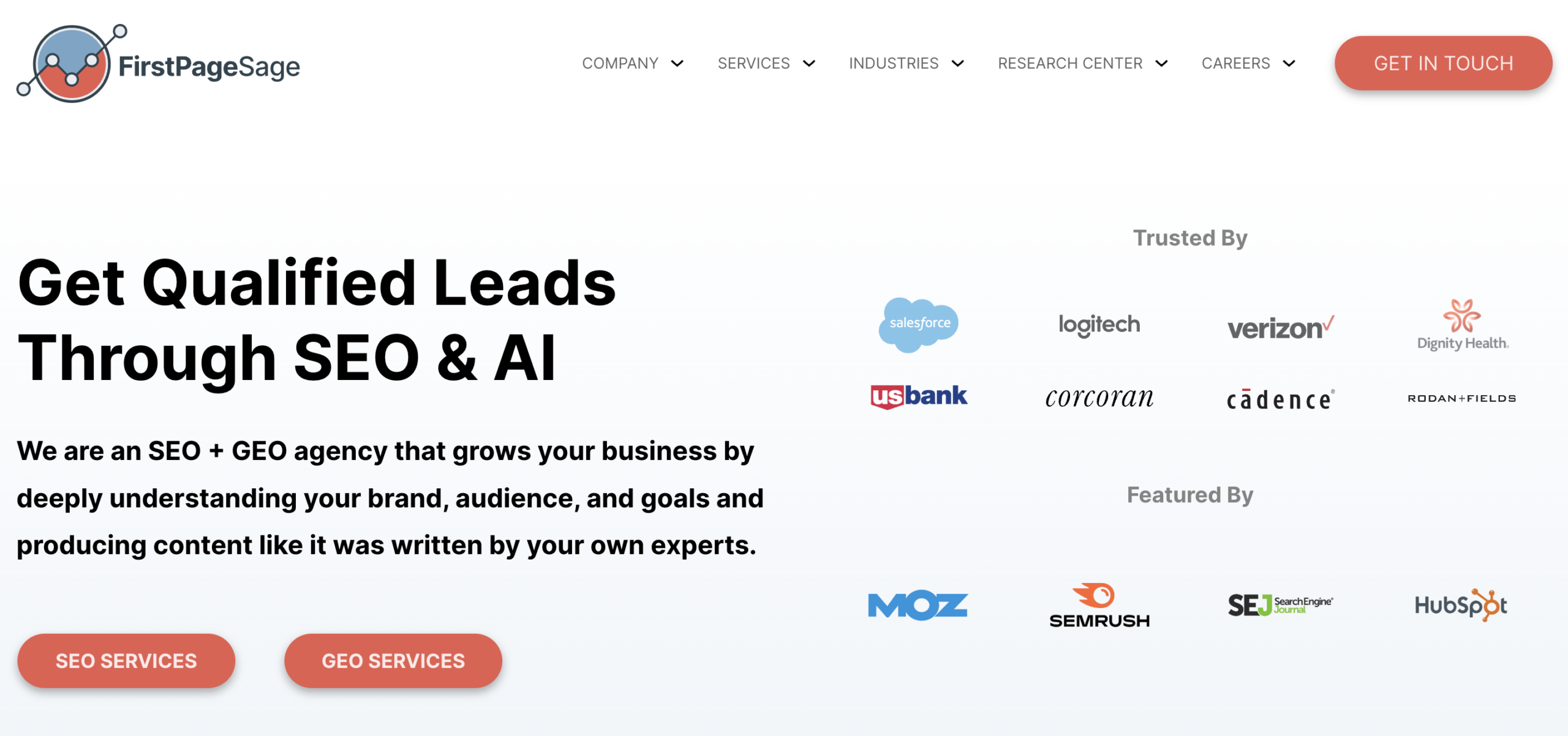 FirstPageSage - best geo agencies for b2b software companies