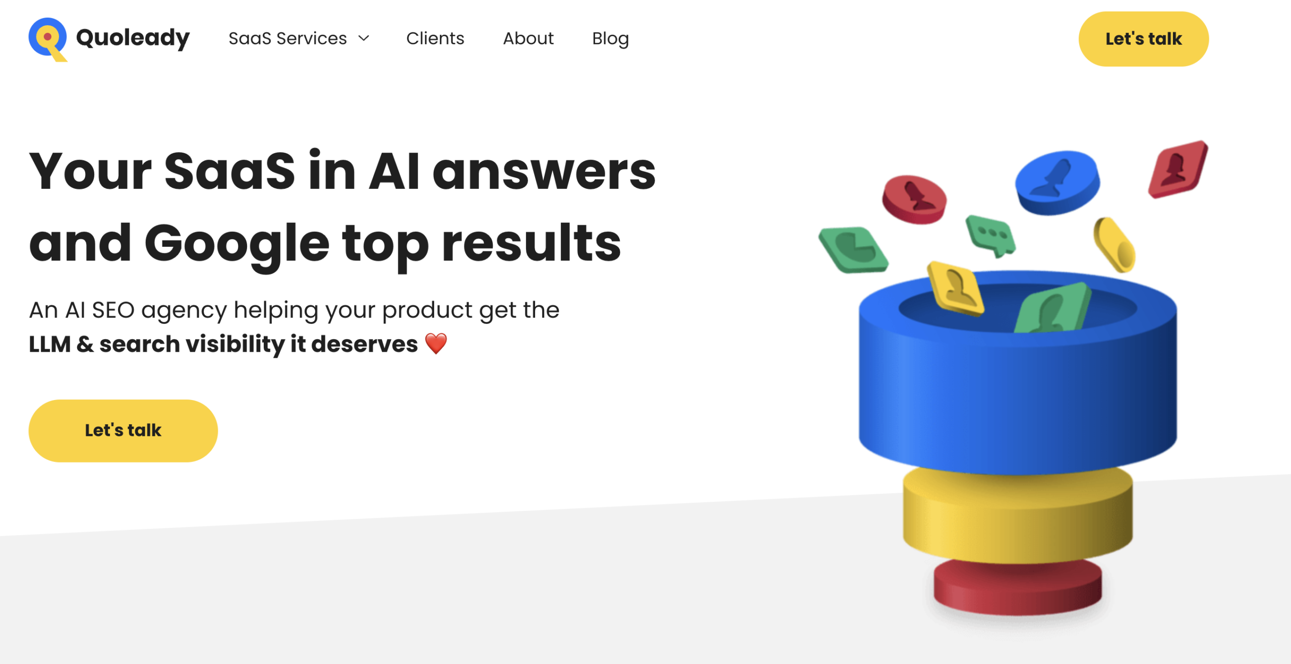 Quoleady - best AEO agency for SaaS companies