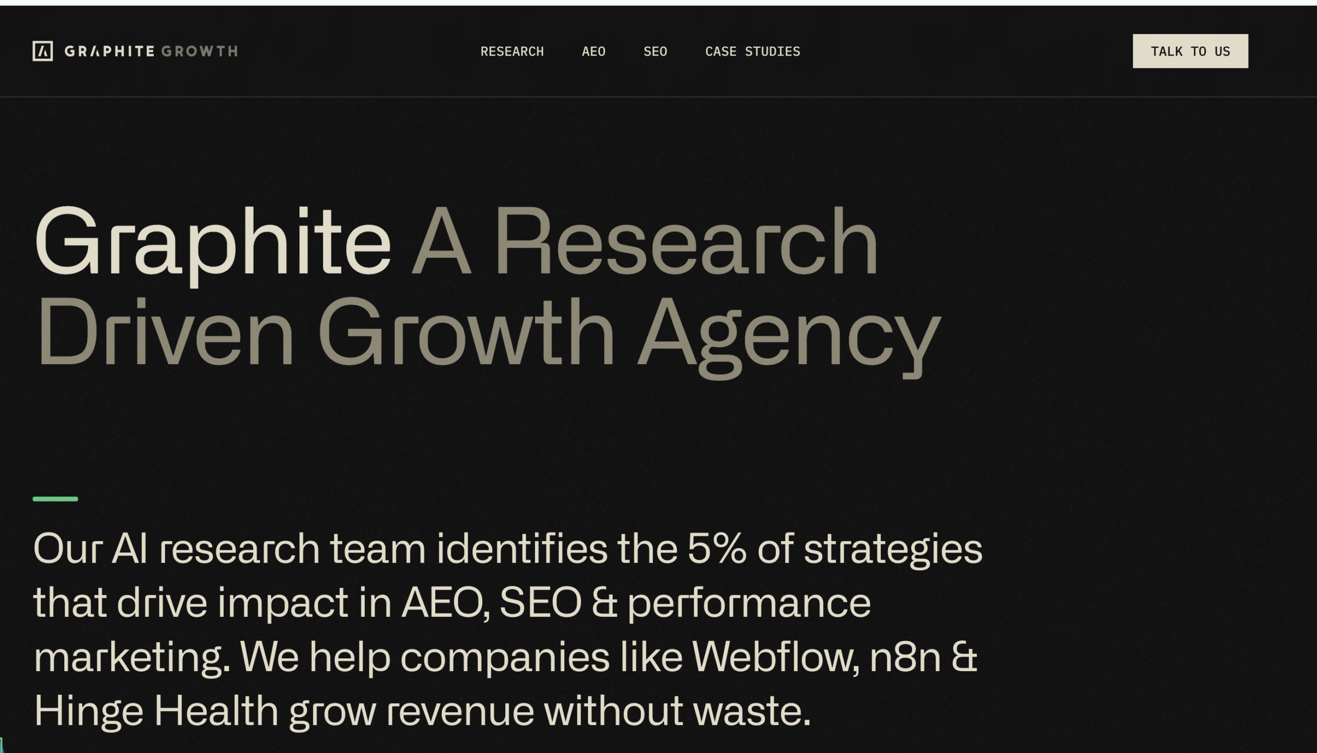 Graphite - best llm seo agency for saas
