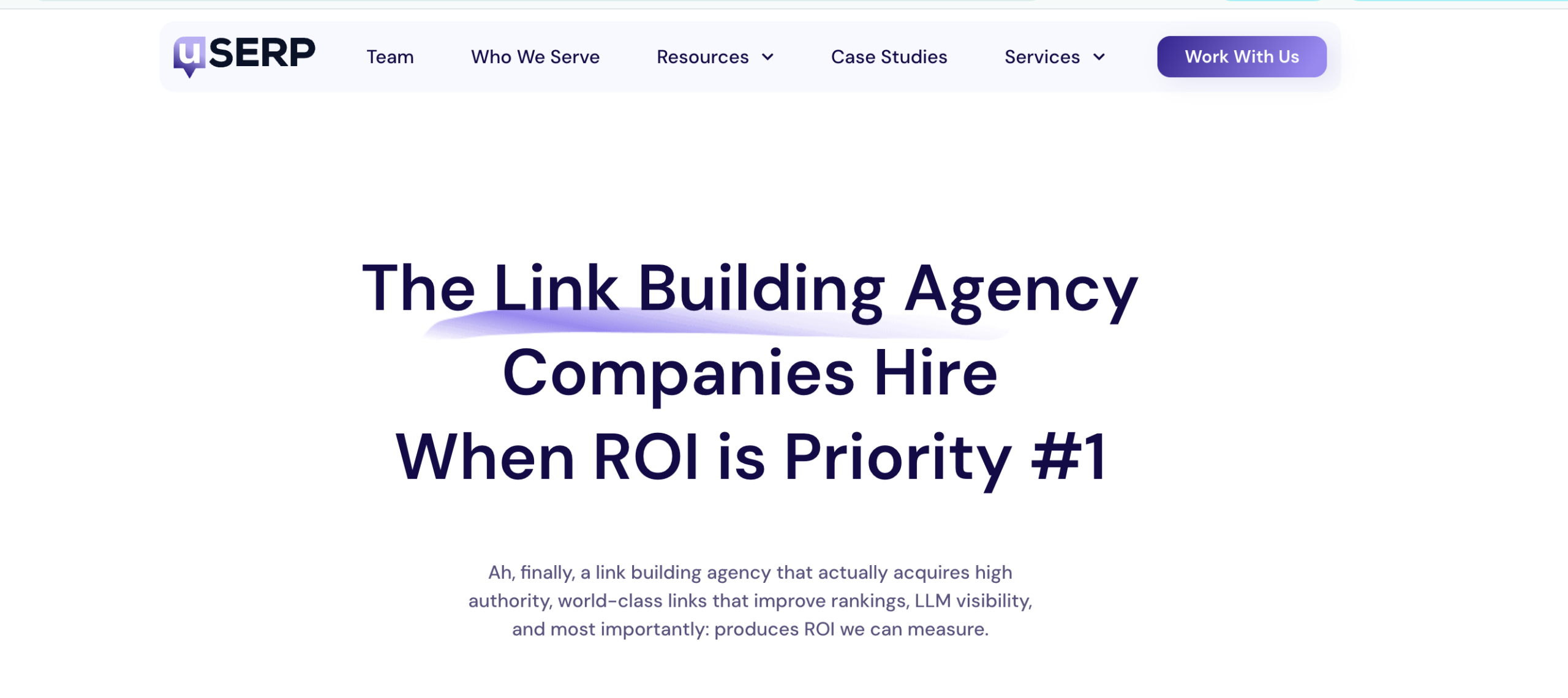 uSERP - best link building agency for saas