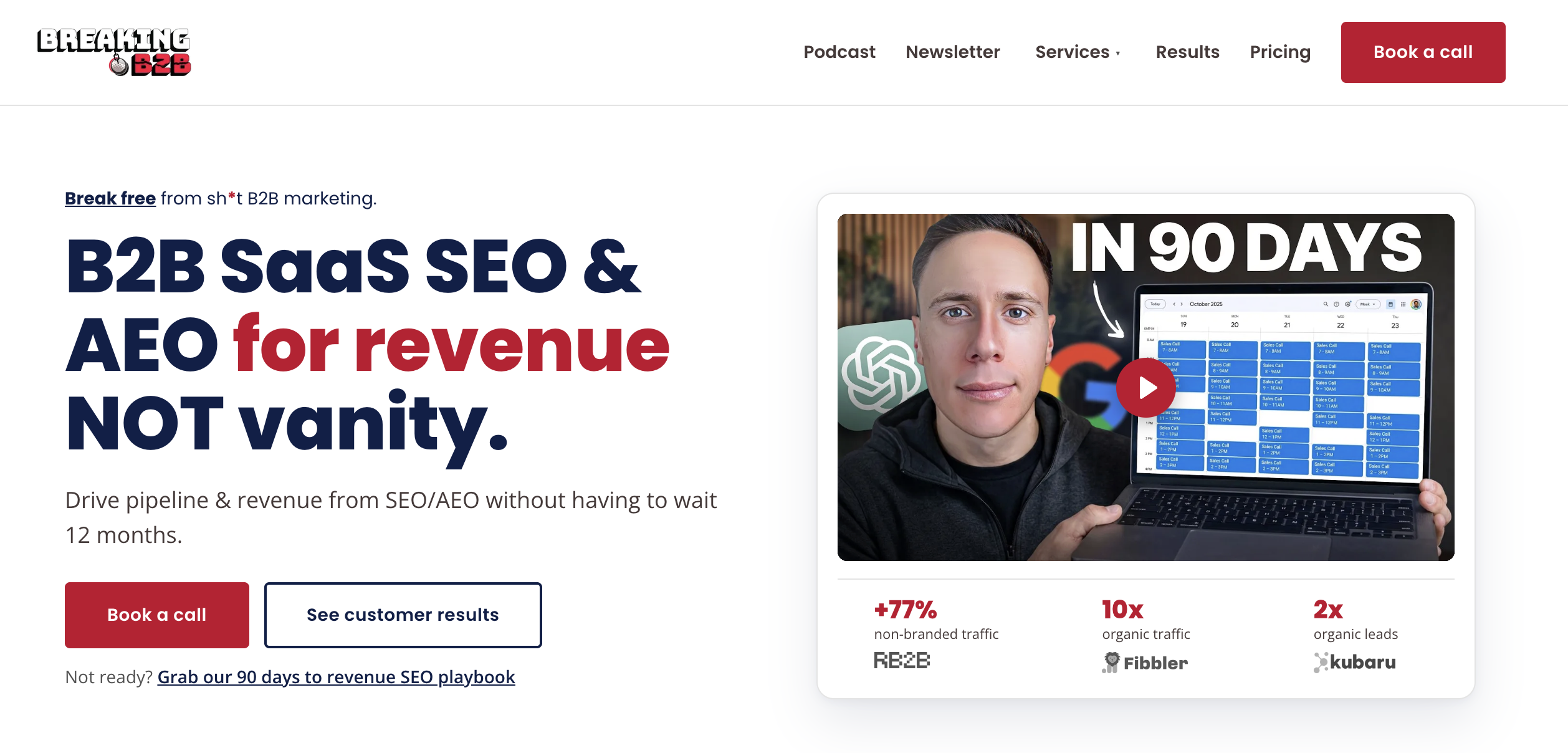 Breaking B2B - saas seo services