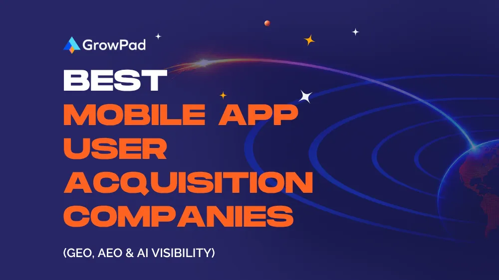 We ranked the 10 best mobile app user acquisition companies for US app teams on case studies, Clutch reviews, pricing and AI, GEO and AEO readiness.