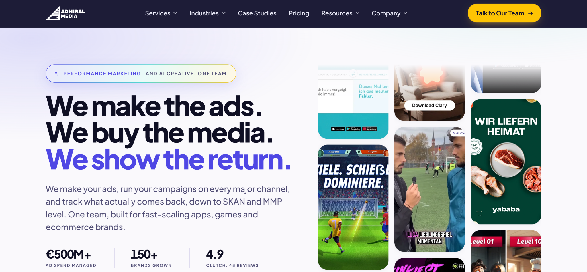 Admiral Media: top user acquisition companies