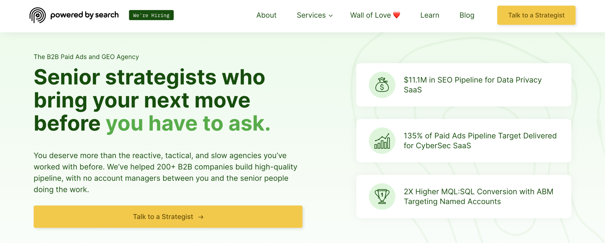 Powered by Search: top saas ppc agencies
