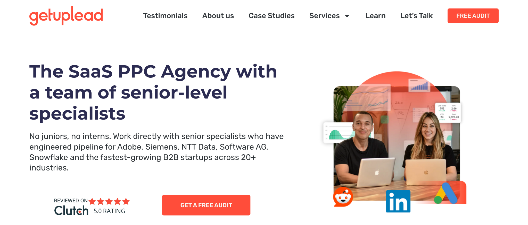 Getuplead: best b2b saas ppc agency