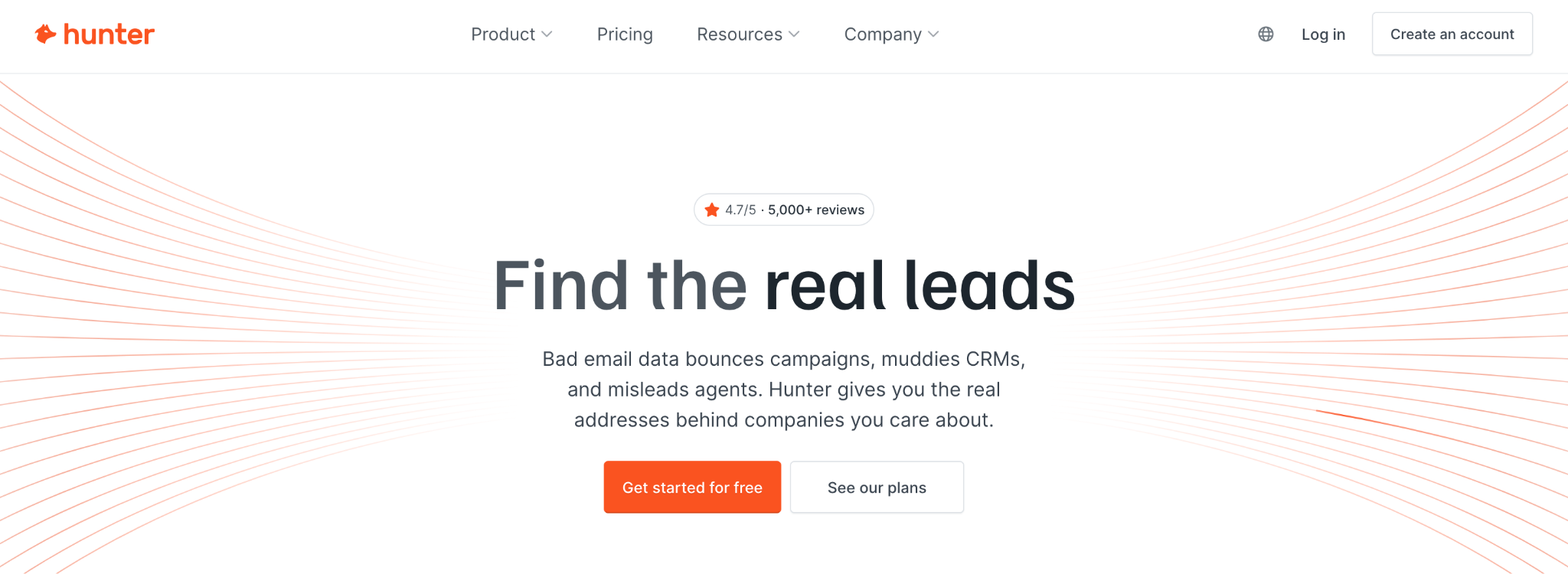 Hunter.io: Best Link Building Outreach Tool